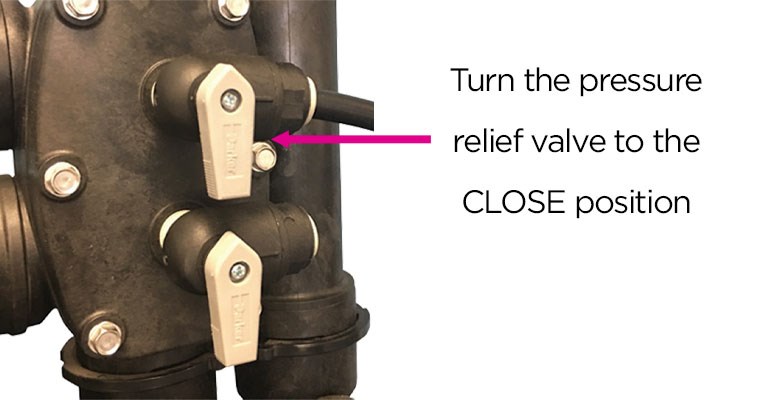 Pressure Relief Valve Closed