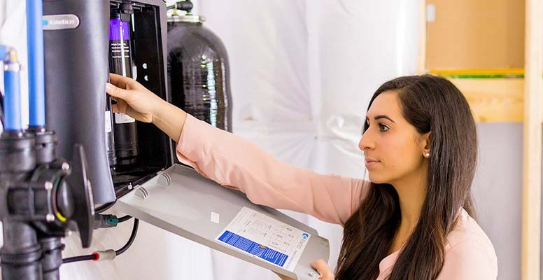 Woman Changing K5 Filters